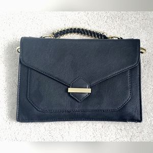 Olivia + joy black clutch with detachable straps